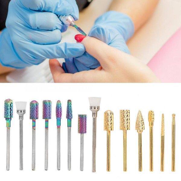 7pcs Professional Nail Art Grinding Head Dead Skin Removal - 图0