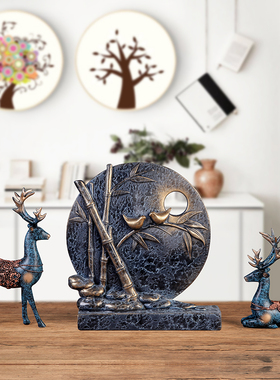 结婚新婚礼品客厅房间装饰品家居电视柜酒柜摆件工艺品招财鹿摆设