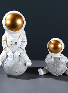 太空人太空人摆件现代简约家居创意装饰品桌面航天员小摆设品北欧