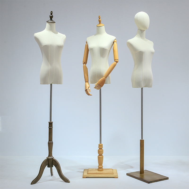 济南服装店模特道具女半全身人台女装店橱窗假人体偶展示架婚纱模 - 图0