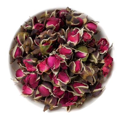 金边玫瑰花罐装玫瑰花茶干花无硫云南玫瑰花泡水玫瑰花苞散装正品