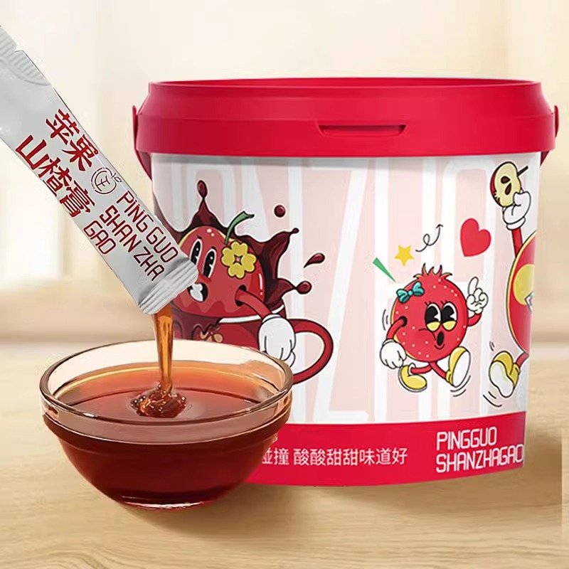 鹊满堂苹果山楂膏泡水冲水即食喝酸甜桶装便携式膏官方旗舰店FG