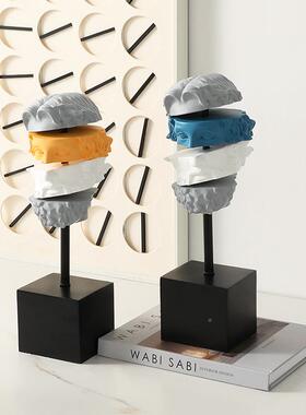 现代简约FC-SZ240创意美办术风切室割人形雕塑公装展厅书柜新奇特