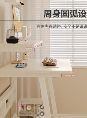 电脑现桌台式小户型卧xkoc室床边桌工代办公桌子笔作台记本桌收纳