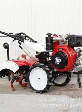 开荒旋耕播种微耕机锄草开沟田园管理机轻便微耕机
