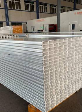 50厚中空玻镁彩钢板净化防火复合板电竞房专用吊顶建材出口