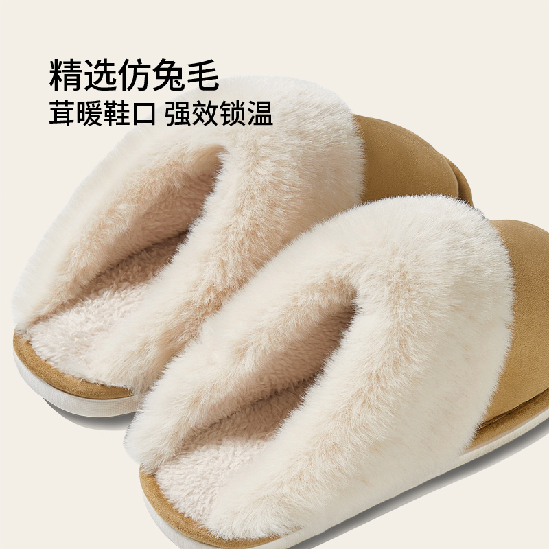 静音棉拖鞋地板拖秋冬季女士新品家用保暖毛毡拖鞋居家室内棉拖女