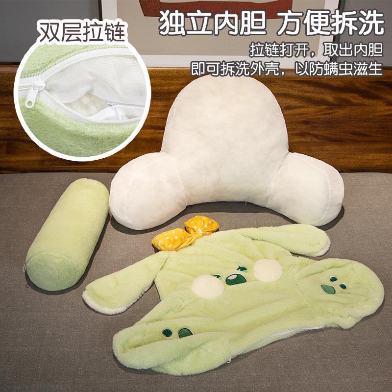 床头靠垫床上靠枕抱枕女生睡觉宿舍看书大靠背垫沙发护腰枕头女生 - 图2