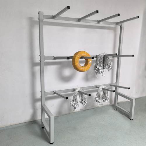 电线电缆展示架舞台灯光音响数据线存放架水管软管线圈挂线束展架 - 图1