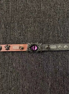 ARB纯手工专属定制小众暗黑废土风亚比手环 美式恶魔之眼手链配饰