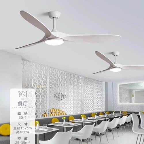 新款风扇灯扇灯北欧家用厅UOV商客用复古餐扇厅出口实木纹吊电风 - 图2