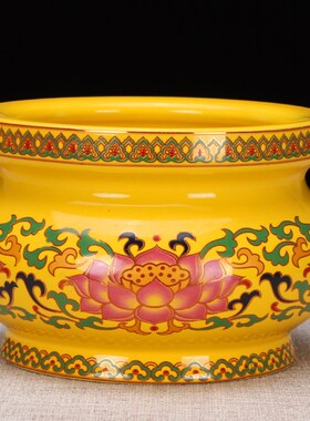 热销佛具用品陶瓷贡佛q无字熏香炉花瓶供水杯供佛杯供果盘供佛套