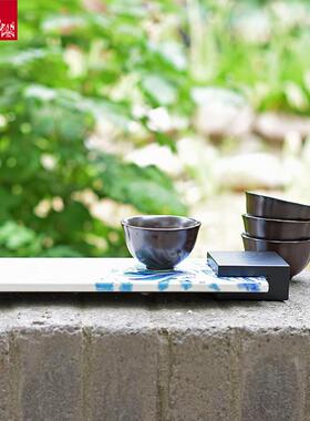 三彩艺文创系列家居饰品陶瓷摆件笔筒收纳盒零钱罐插花器茶托纸抽