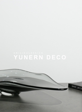 简约现代透明水果盘收纳盘摆件酒店样品屋展示中心样板房间家居软