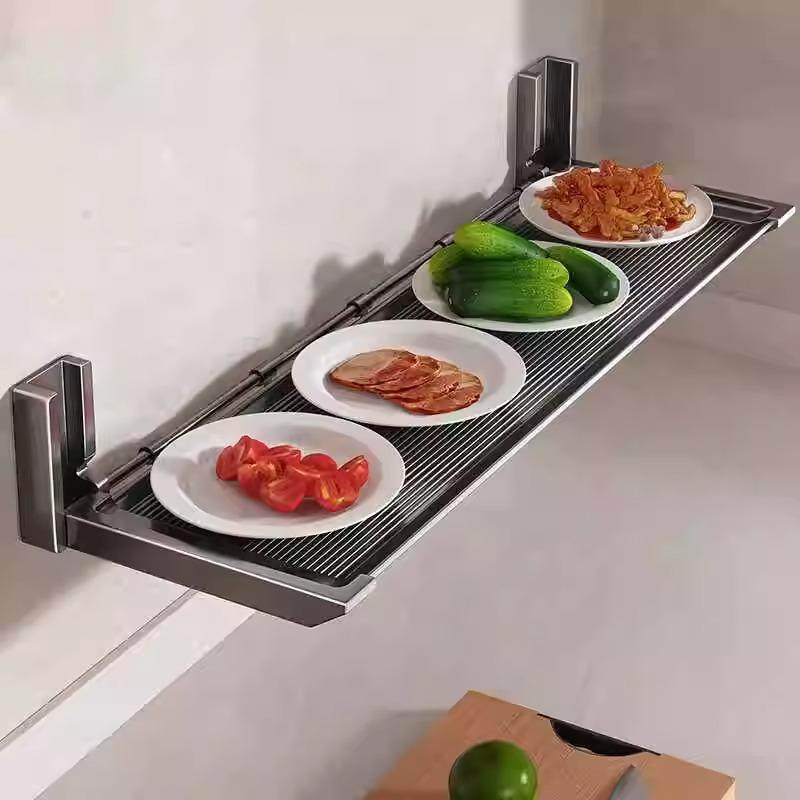 厨面备Glsd-02菜置物架免打孔宽配房菜盘折叠碗碟收纳架墙加壁挂,淘宝优惠券,粉丝福利购,淘宝优惠卷