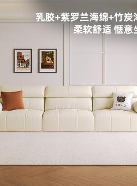 冬熊直排小户型沙发床两用伸缩沙发大象耳朵电动多功能真皮沙发