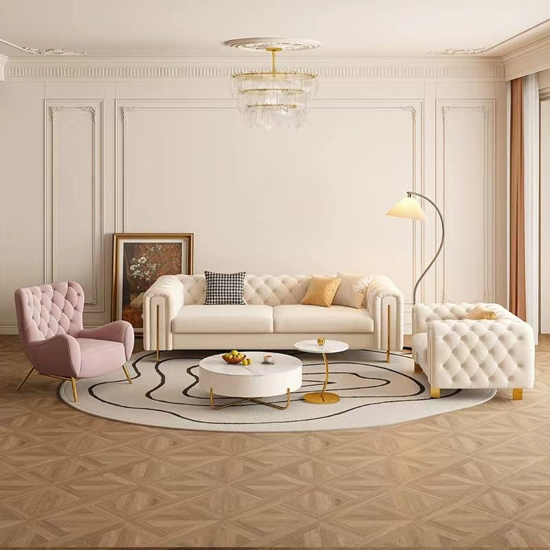 轻奢现代经典时尚高端大气大小户型客厅拉扣皮布沙发网红组合沙发,淘宝优惠券,粉丝福利购,淘宝优惠卷