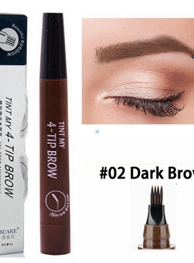 5 Colors Eyebrow Pen Waterproof 4 Fork Tip Eyebrow Tattoo