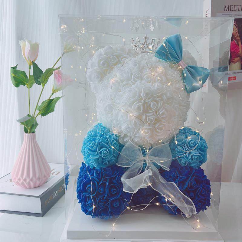 圣诞节礼物送女友玫瑰花熊情人节创意生日礼品送闺蜜仿真花抱抱熊,淘宝优惠券,粉丝福利购,淘宝优惠卷