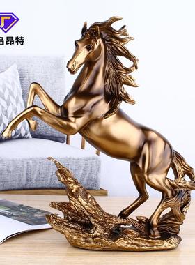 树脂工艺品欧式古铜马老鹰摆件创意客厅电视柜家居装饰品摆设