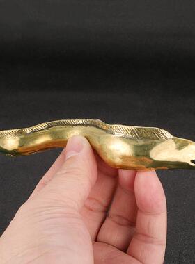 热销新款深带鱼海巨兽黄铜摆件办公室书桌摆设古铜工艺品收藏