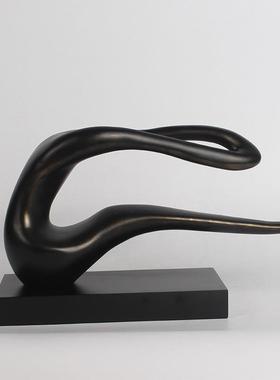 现代简约抽象人形体摆件人像小雕塑体操人样板房书房客厅软装饰品