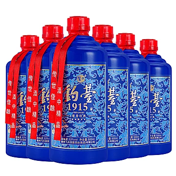 钓臺蓝1915酒53度酱香白酒500ml*1瓶