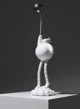 简约现代售楼处创意软装饰品家居样板房间卡通人物工艺品雕塑摆件