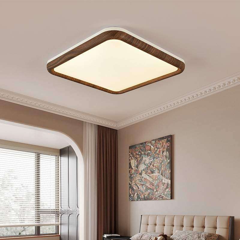 客厅主灯全光谱护眼中古侘寂风胡桃木纹吸顶灯日式复古卧室灯3806,淘宝优惠券,粉丝福利购,淘宝优惠卷