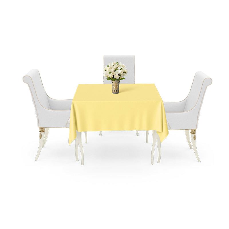 金顺一次性桌布长方形餐桌布圆桌仿丝绸家用加厚正方形餐布红色 - 图3