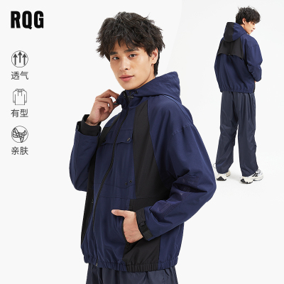 R.Q.G美式运动休闲外套夹克