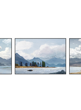 好货北欧墙画客厅挂画风景山水画抽象简约现代装饰画沙发背景墙三
