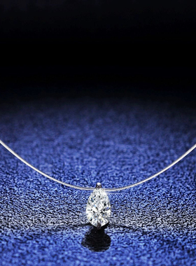 澄一S925银吊坠透明鱼线项链