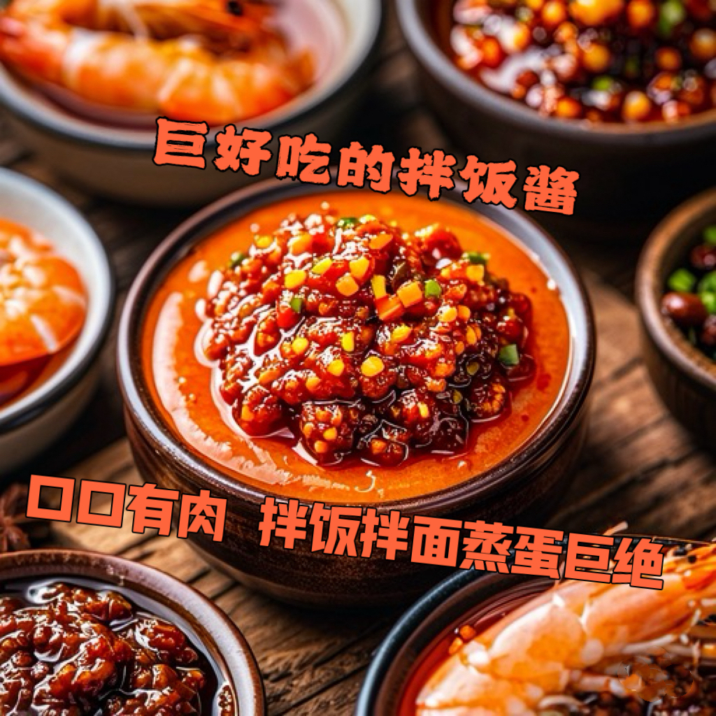 石钟东坡酱江西虾肉酱辣椒酱基围虾牛肉酱剁椒酱下饭酱拌面海鲜酱