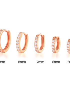 1 pair Simple Small Hoop Women Personality Punk Earrings