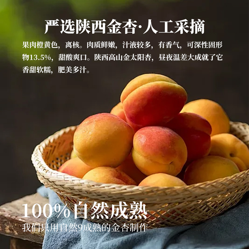 利吉氏金杏干天然杏脯酸味组合无添加剂独立包装零食果干无核杏肉