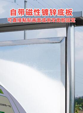 户外不锈钢宣传栏通知公示栏校园橱窗栏宣传牌企业公告信息栏