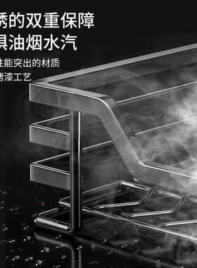 拉篮厨房橱柜抽屉式碗篮304不锈钢方钢双层调料柜厨柜碟碗厂