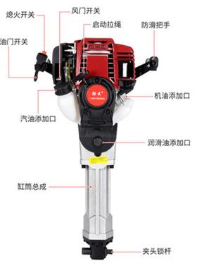 劲禾新款四冲程挖树机大功率起树神器多功能工程汽油机手提式油镐