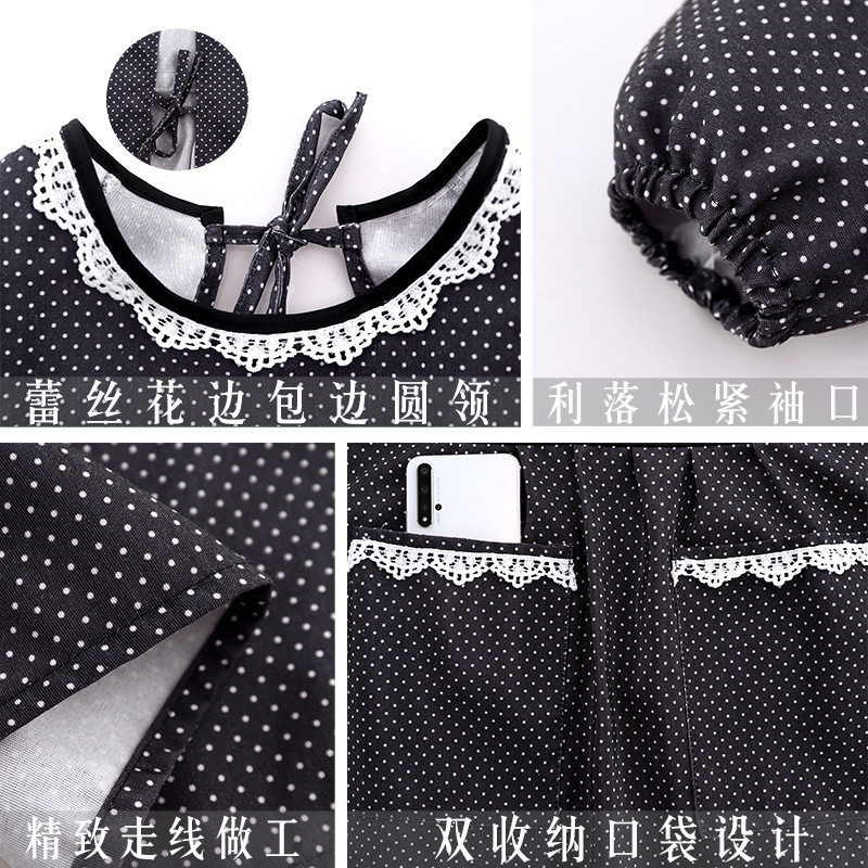 帆布罩衣女新款长袖围裙透气厨房家用做饭耐磨时尚洋气工作服大人,淘宝优惠券,粉丝福利购,淘宝优惠卷