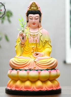 好货厂家直销树脂玻璃钢佛像鎏金彩绘西方三圣家用西方三圣供奉三