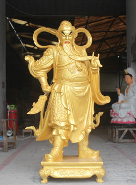 好货工厂直销 树脂佛像玻璃钢 佛像菩萨关公护法 1米6关公韦驮菩