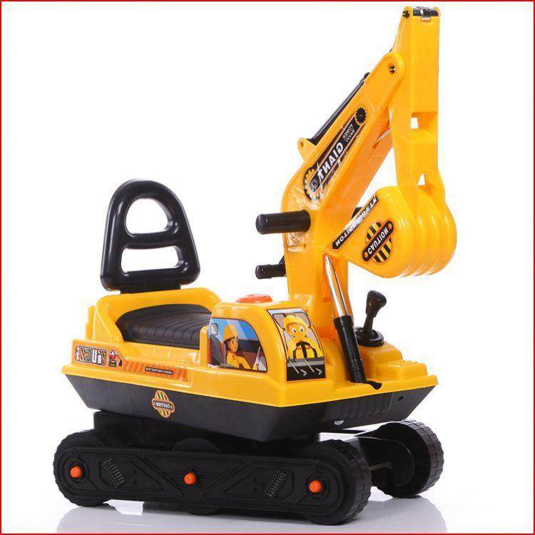 儿童挖掘机可坐可骑手动挖土机学步滑行工程车玩具车带坐便器挖机,淘宝优惠券,粉丝福利购,淘宝优惠卷