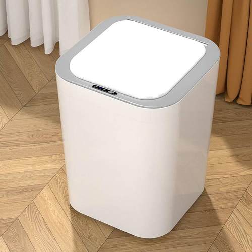 智能垃圾桶家用2024新款客厅厨房轻奢电动卫生间厕所卫生纸桶带盖-图1