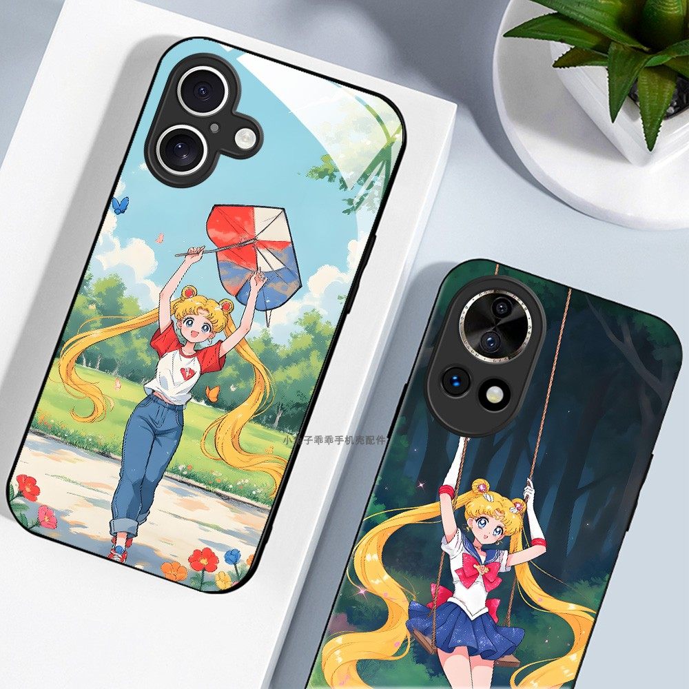 玻璃手机壳适用华为Nova13 12 11SE 10pro ultra 美少女可爱卡通,淘宝优惠券,粉丝福利购,淘宝优惠卷