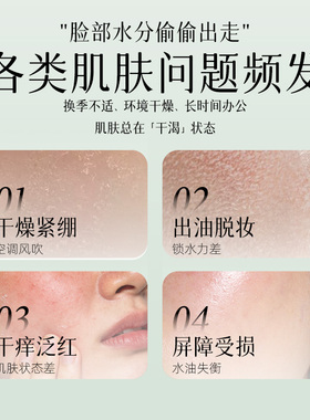 面部妆前补水保湿喷雾小分子