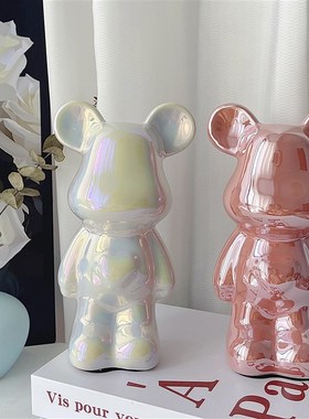 轻奢暴力熊家居展示柜高档摆件客厅电视柜酒柜玄关存钱罐装饰品