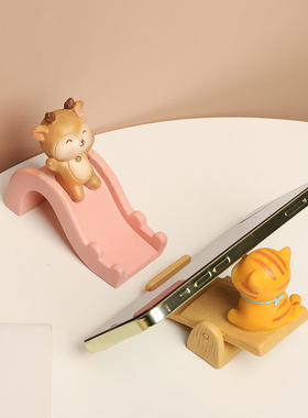 少女心手机架支架摆件可爱治癒办公室工位桌面装饰品闺蜜生日礼物