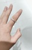 999 Pure Silver Ring Women's Closed Möbius Ring Handmade Sterling Silver Couple Ring Men's Tail Ring Birthday Gift