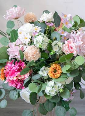 田园风格拱门装饰仿花艺拱门套装商业店铺橱窗装饰婚礼摄影花艺